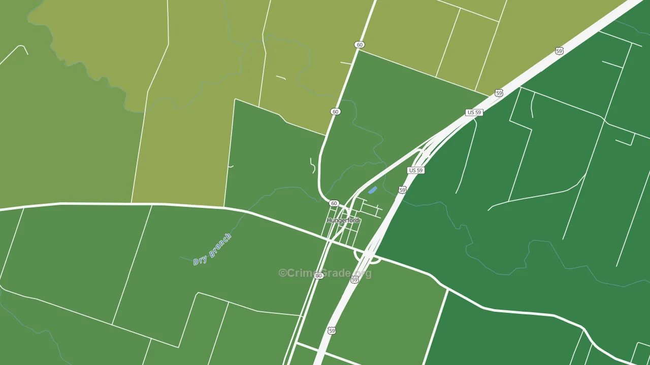 77448, TX Map of Vehicle Theft Rates