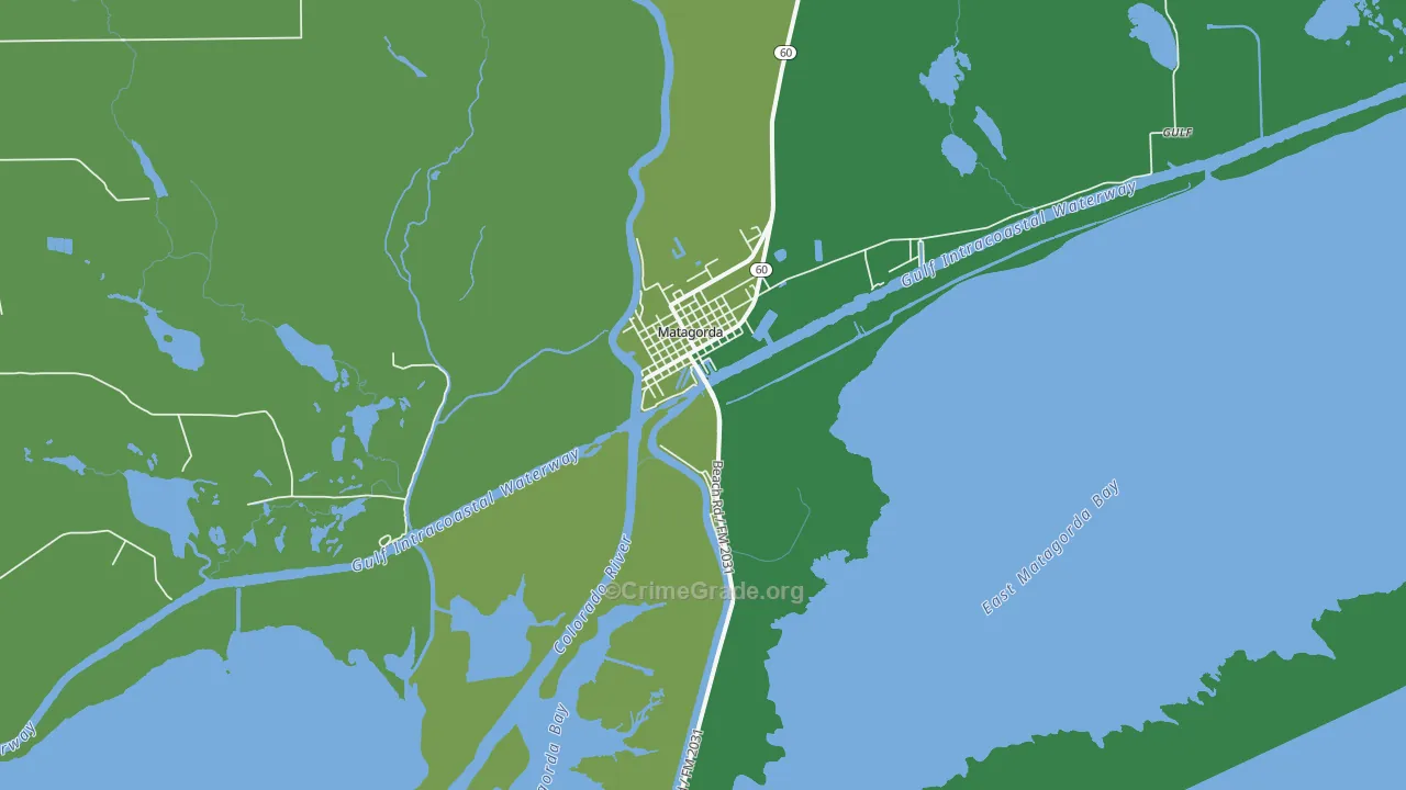 77457, TX Map of Vehicle Theft Rates