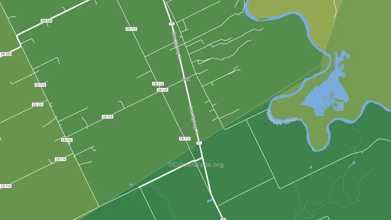 77460, TX Map of Vehicle Theft Rates