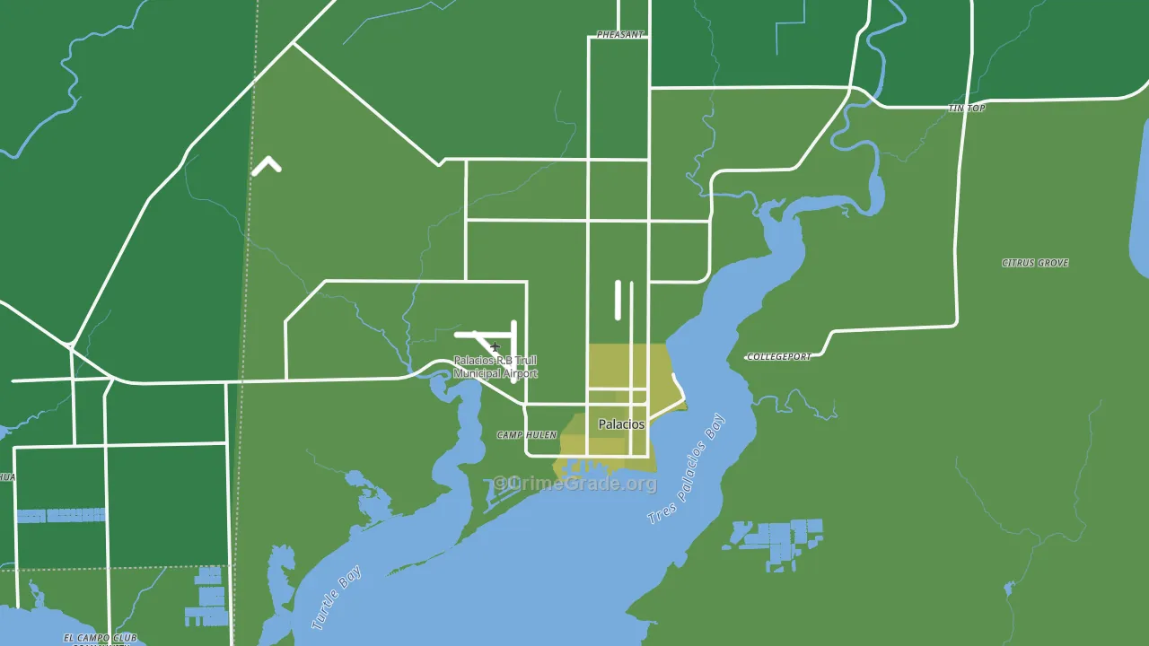 77465, TX Map of Vehicle Theft Rates
