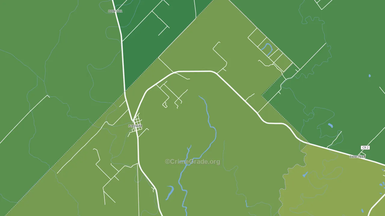 77468, TX Map of Vehicle Theft Rates