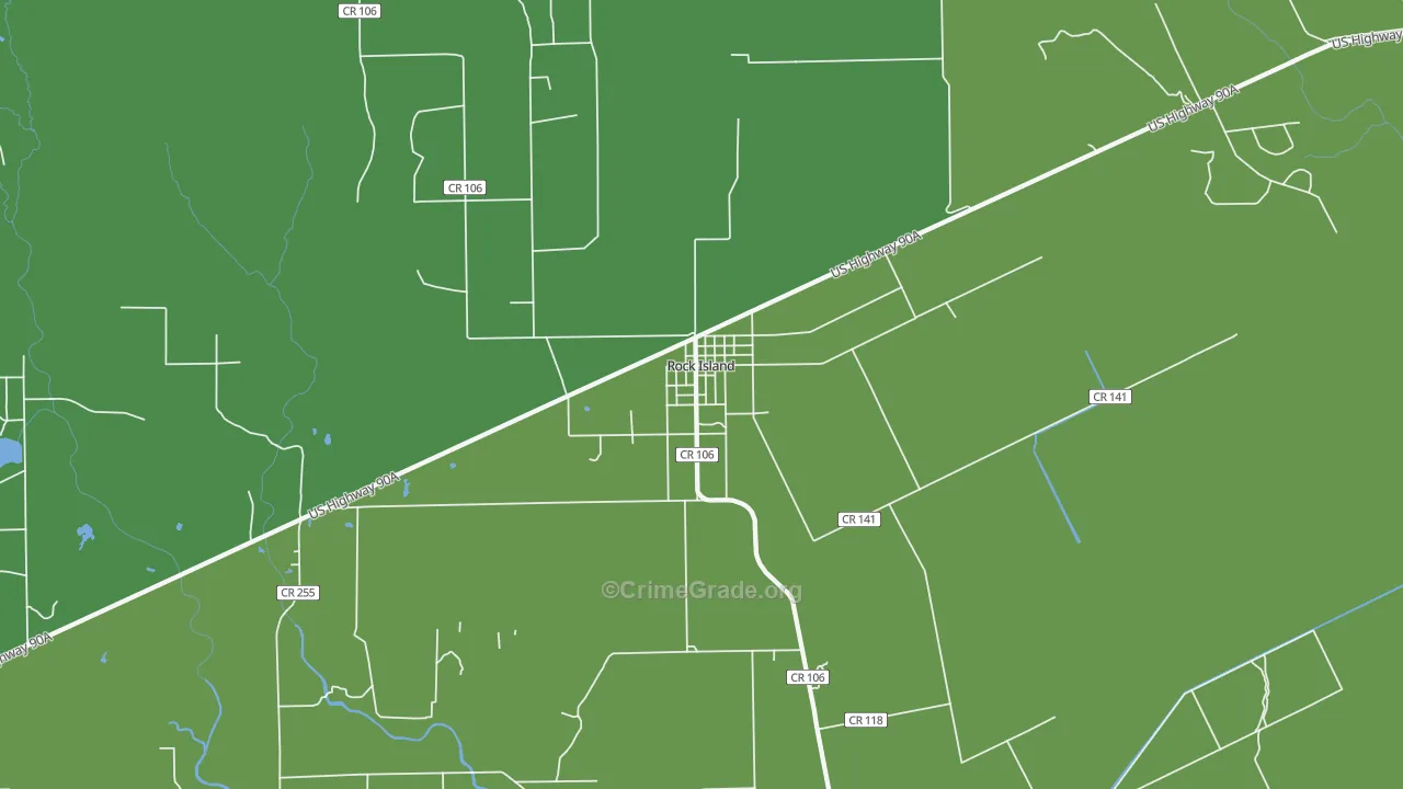 77470, TX Map of Vehicle Theft Rates