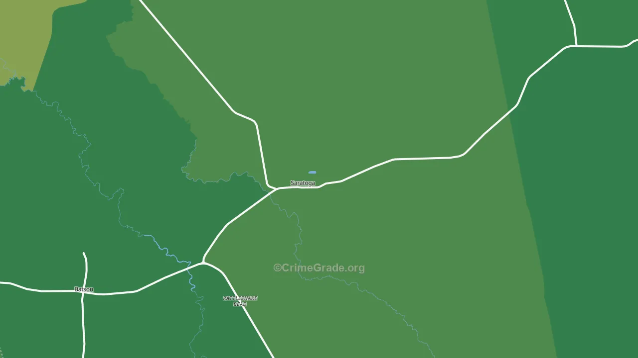77585, TX Map of Vehicle Theft Rates