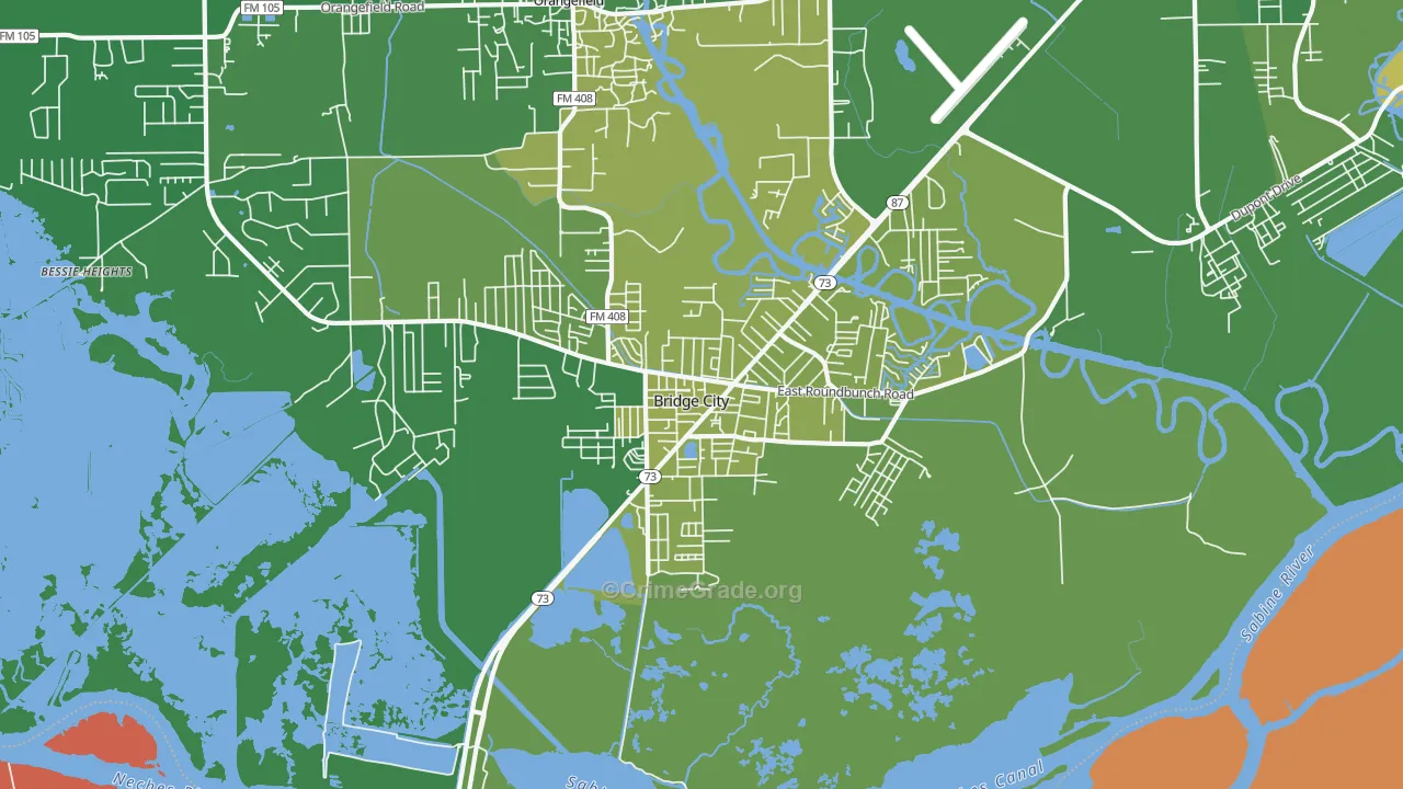 77611, TX Map of Vehicle Theft Rates