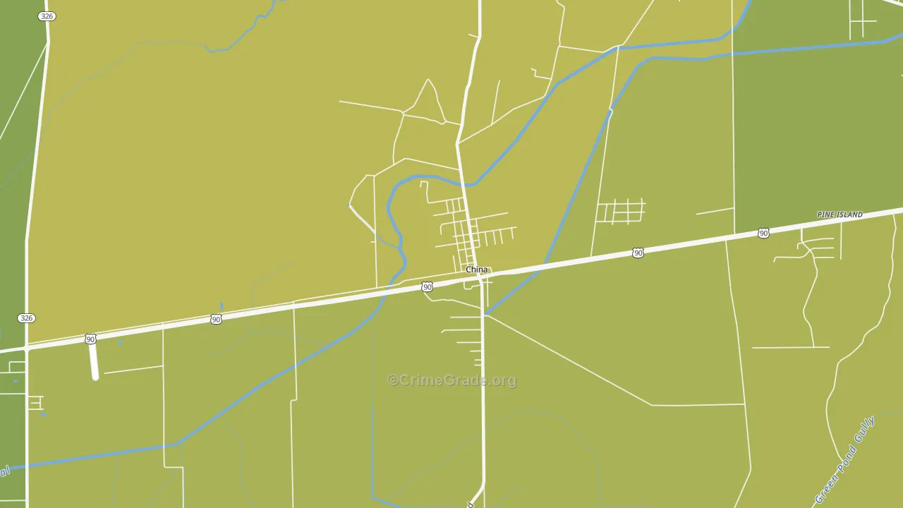 77613, TX Map of Vehicle Theft Rates