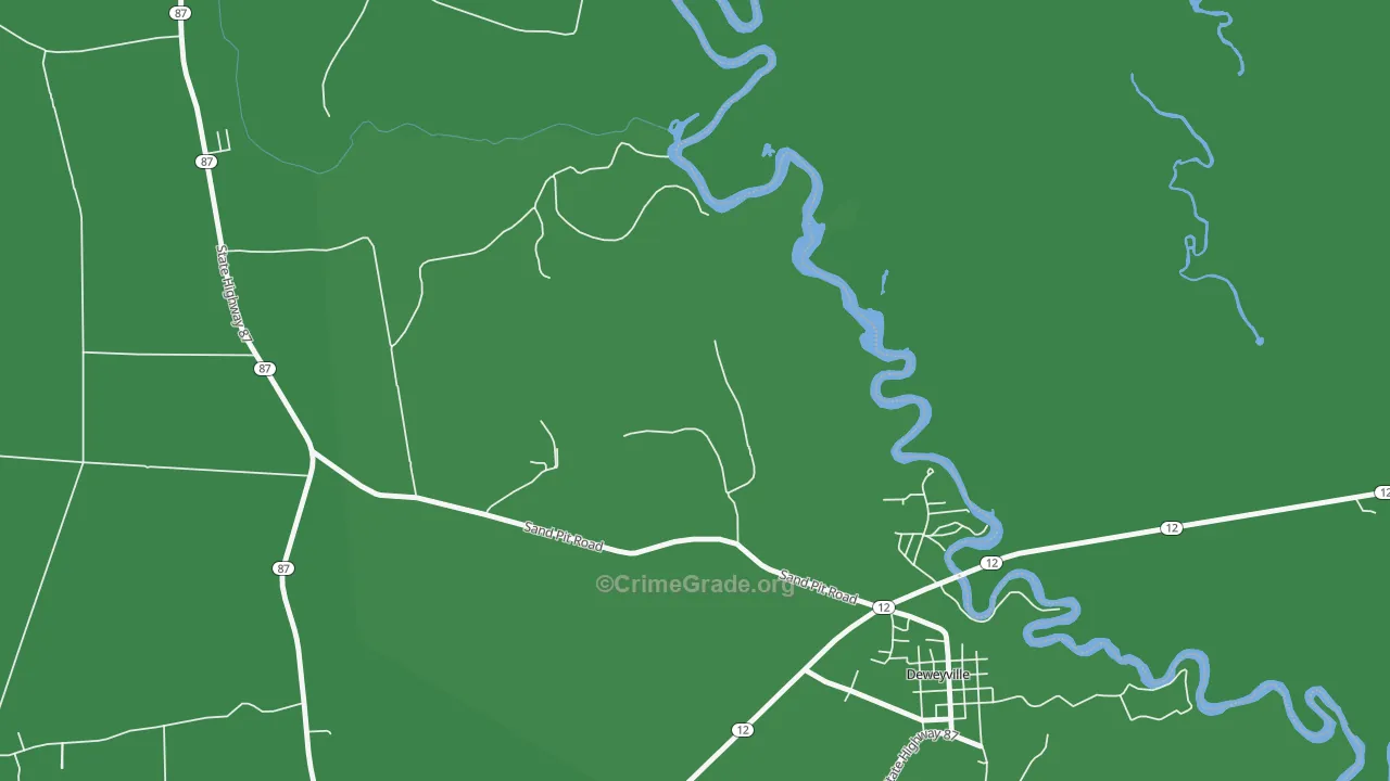 77614, TX Map of Vehicle Theft Rates