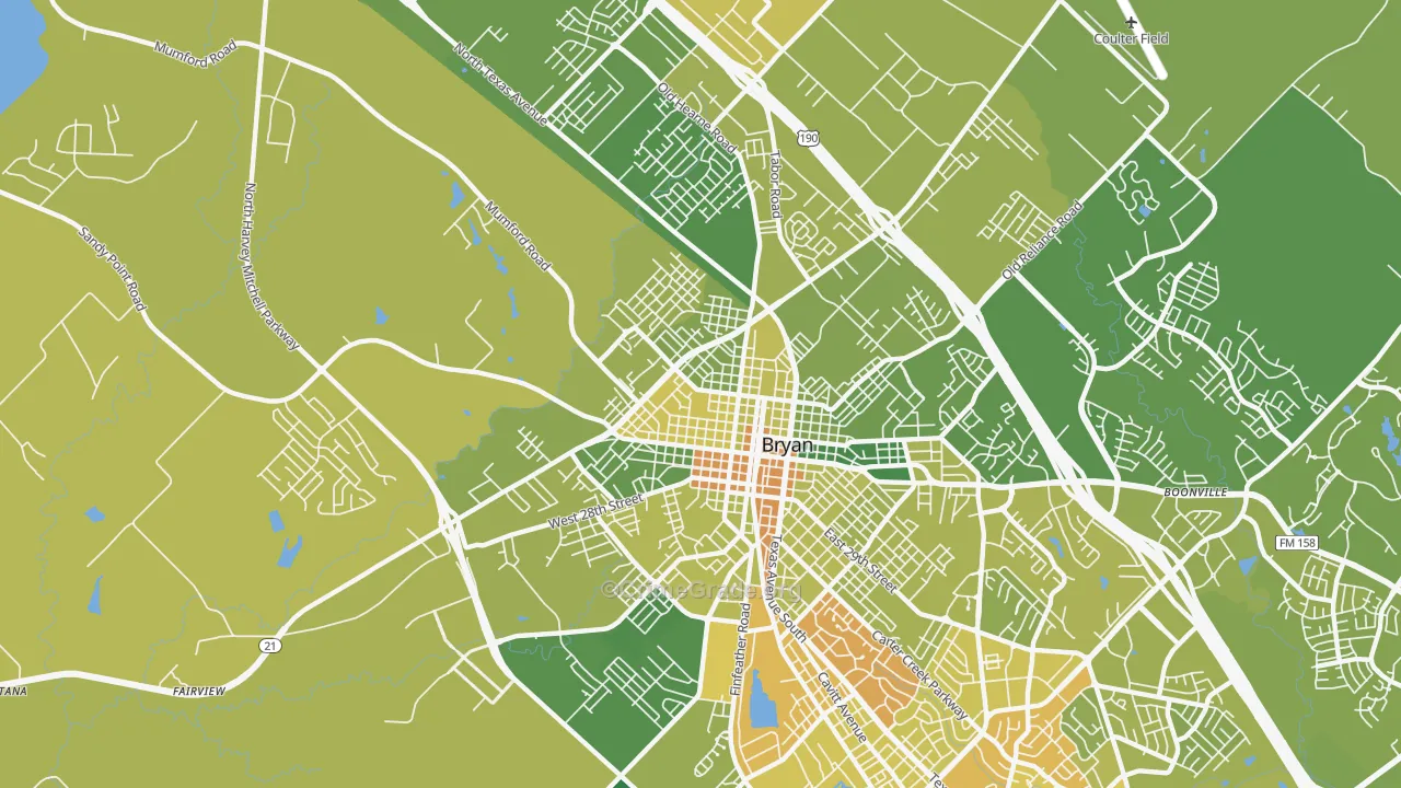 77803, TX Map of Vehicle Theft Rates