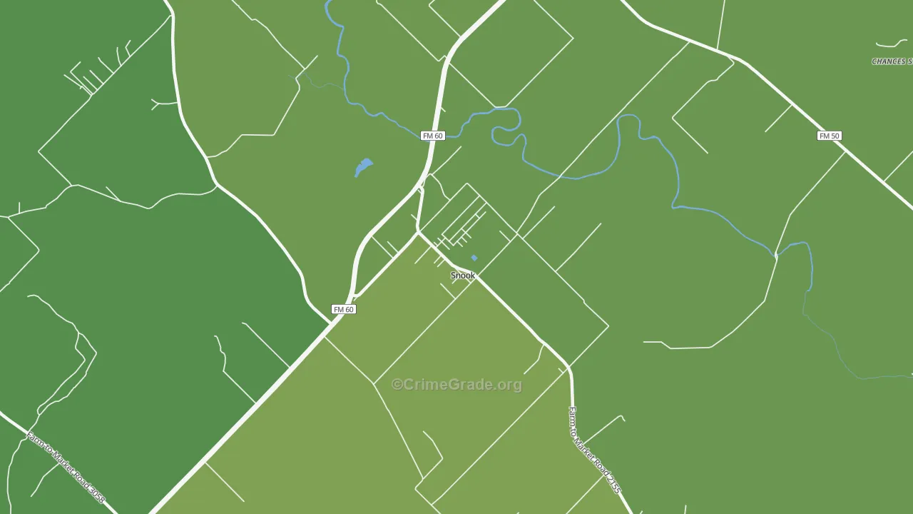 77878, TX Map of Vehicle Theft Rates