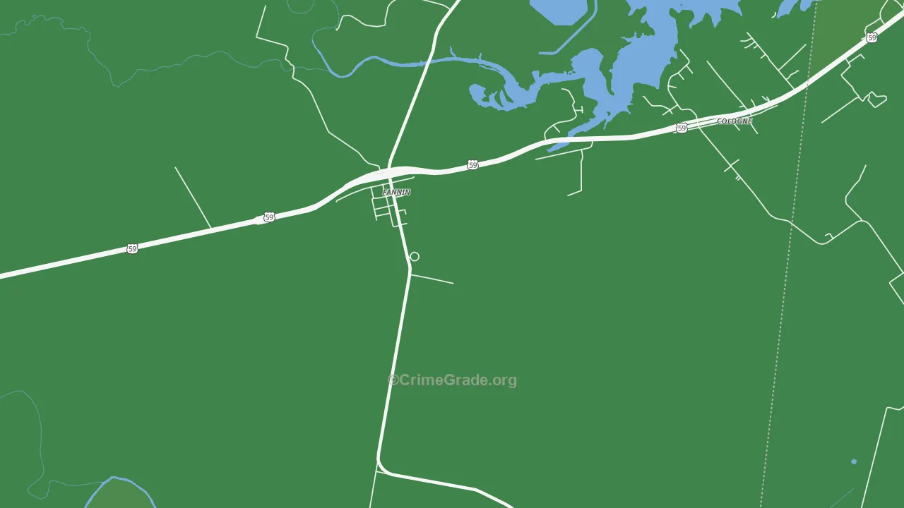 77960, TX Map of Vehicle Theft Rates