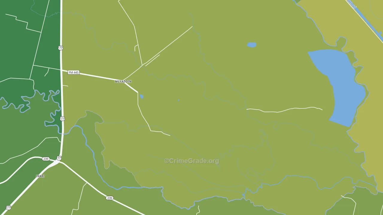 77973, TX Map of Vehicle Theft Rates