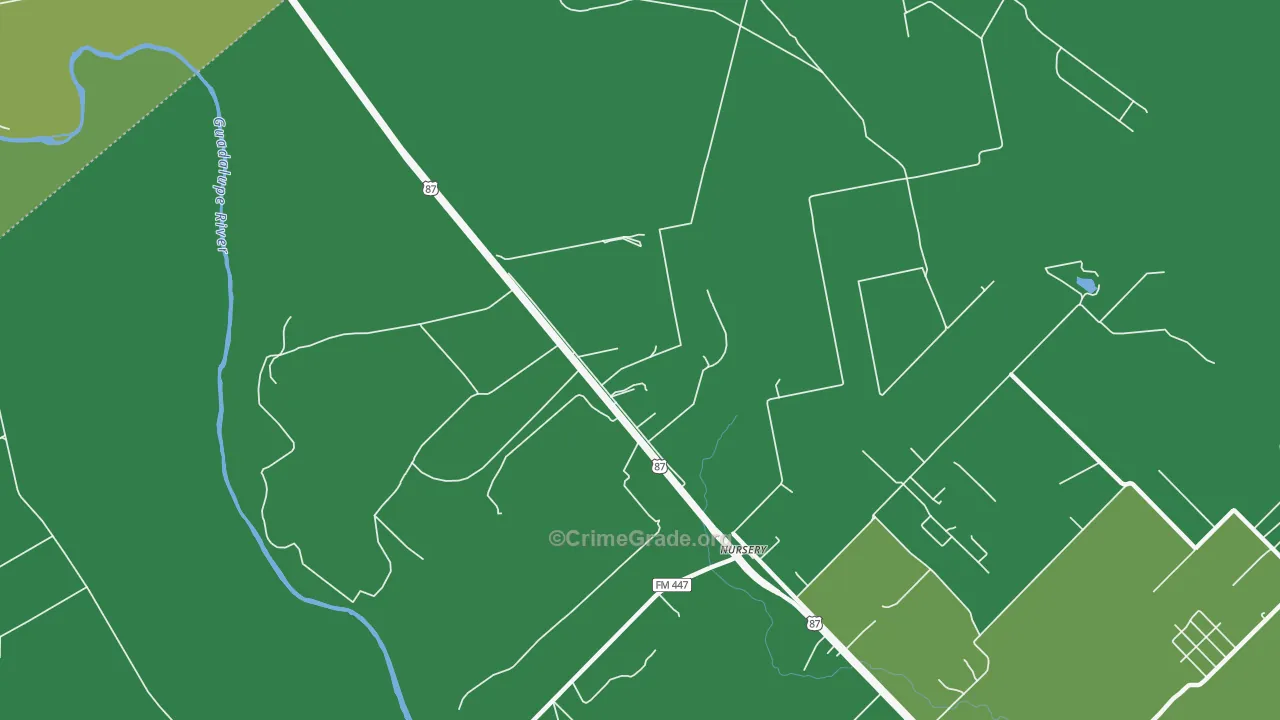 77976, TX Map of Vehicle Theft Rates