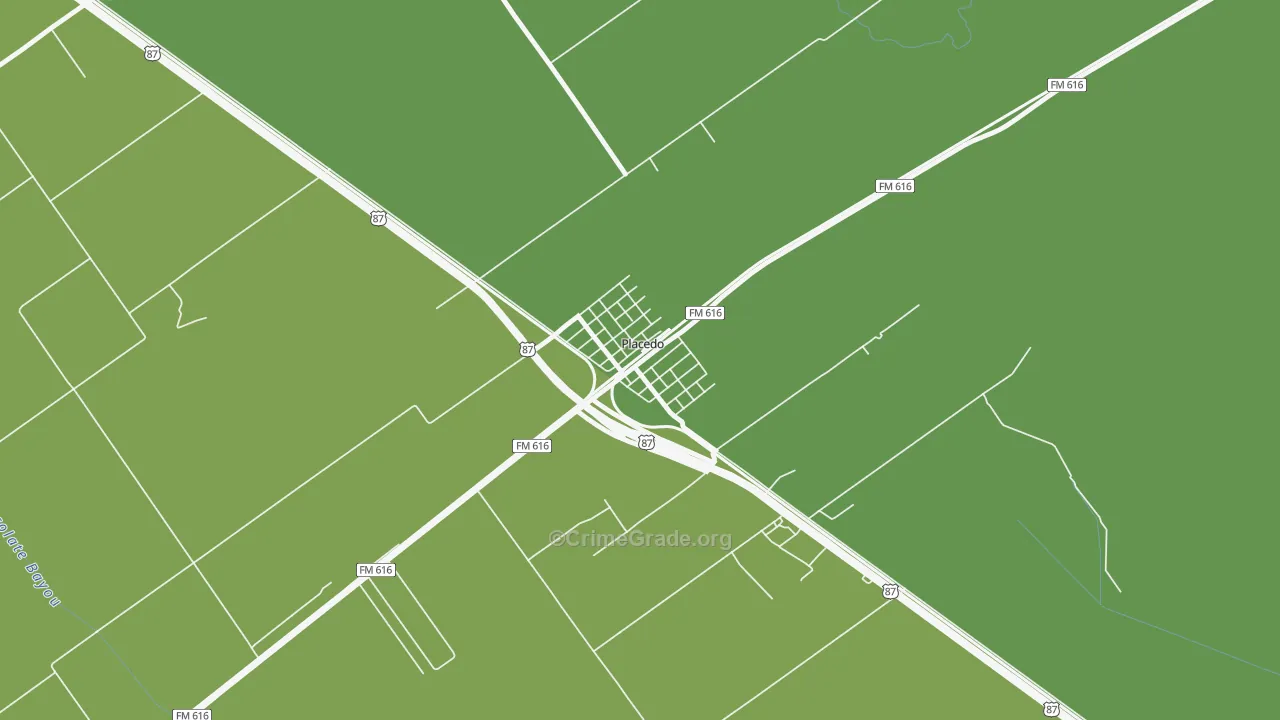 77977, TX Map of Vehicle Theft Rates