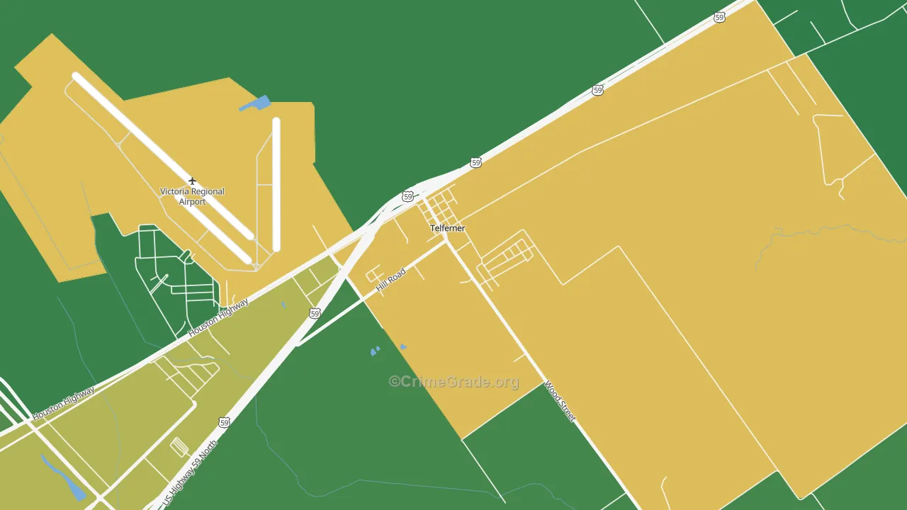 77988, TX Map of Vehicle Theft Rates
