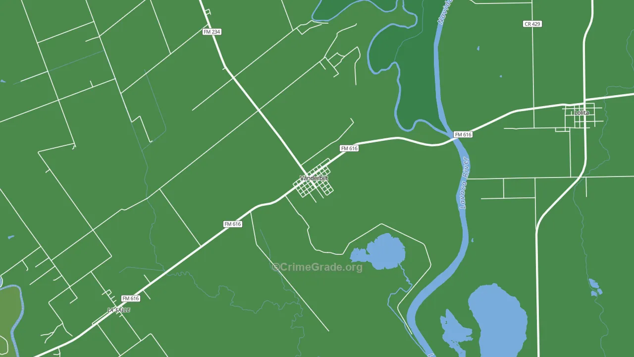 77991, TX Map of Vehicle Theft Rates