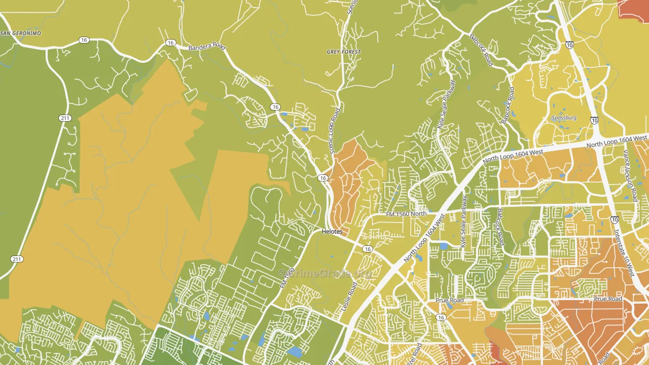 78023, TX Map of Vehicle Theft Rates