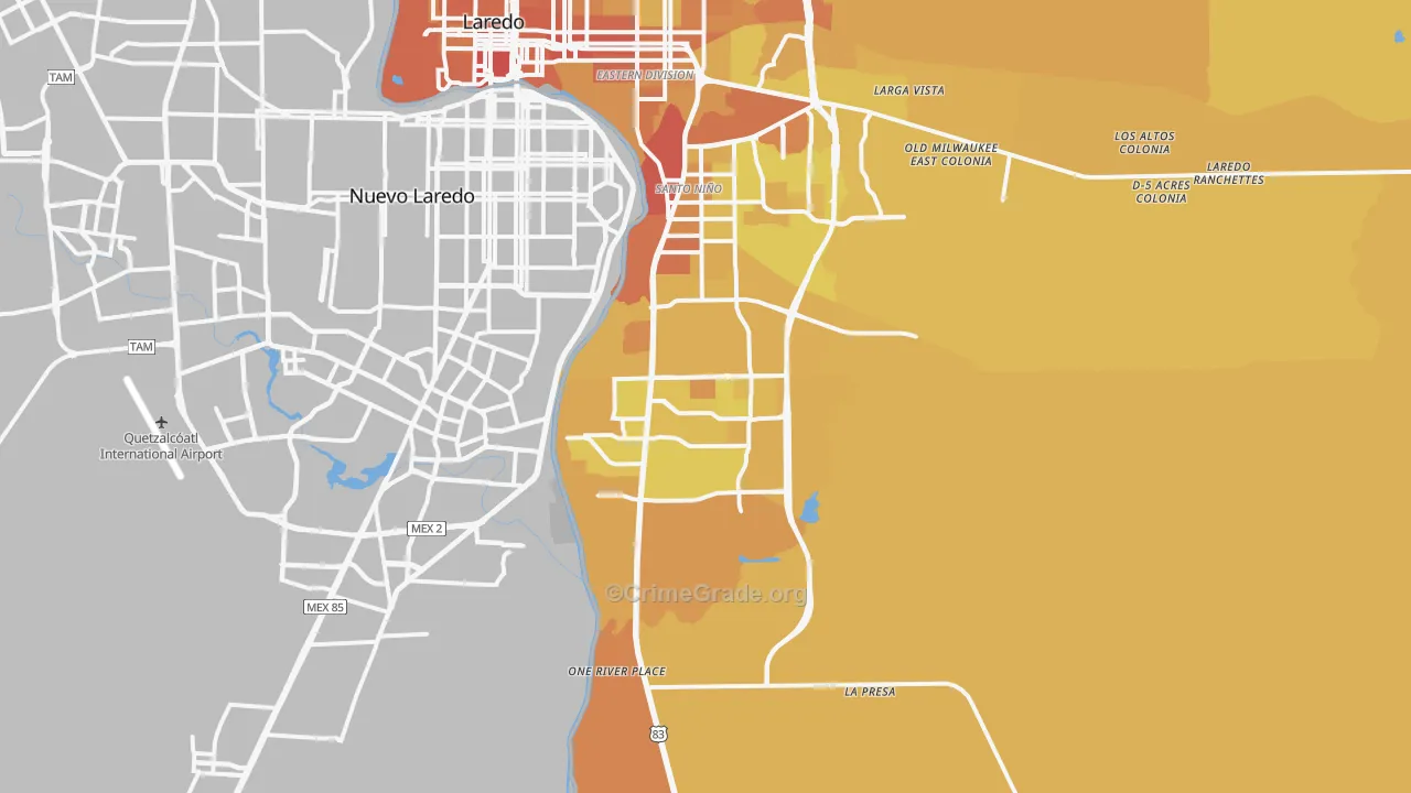 78046, TX Map of Vehicle Theft Rates