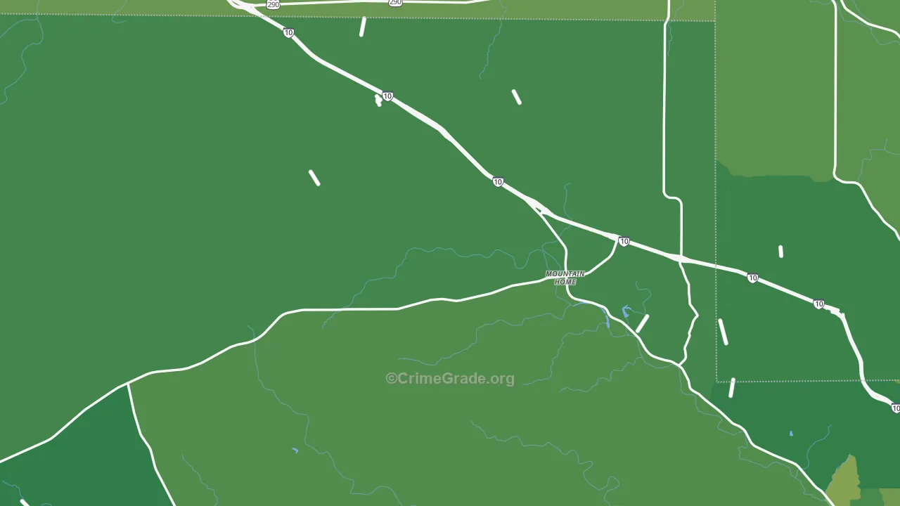 78058, TX Map of Vehicle Theft Rates