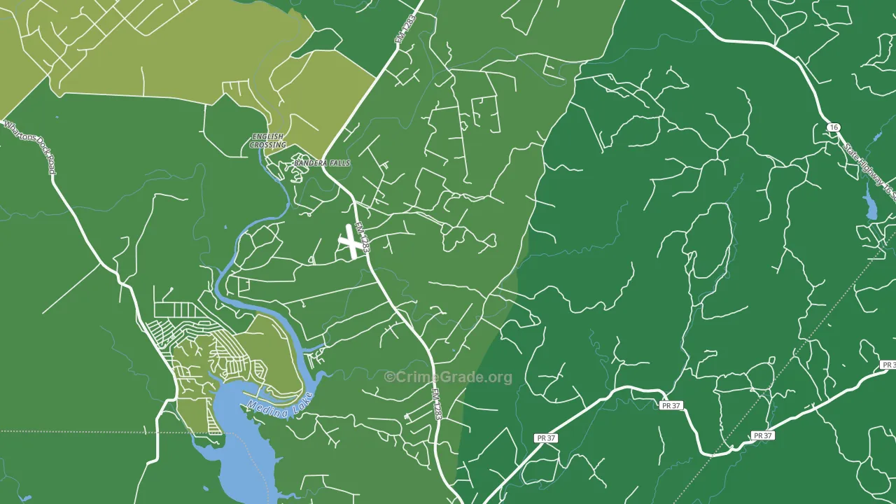 78063, TX Map of Vehicle Theft Rates