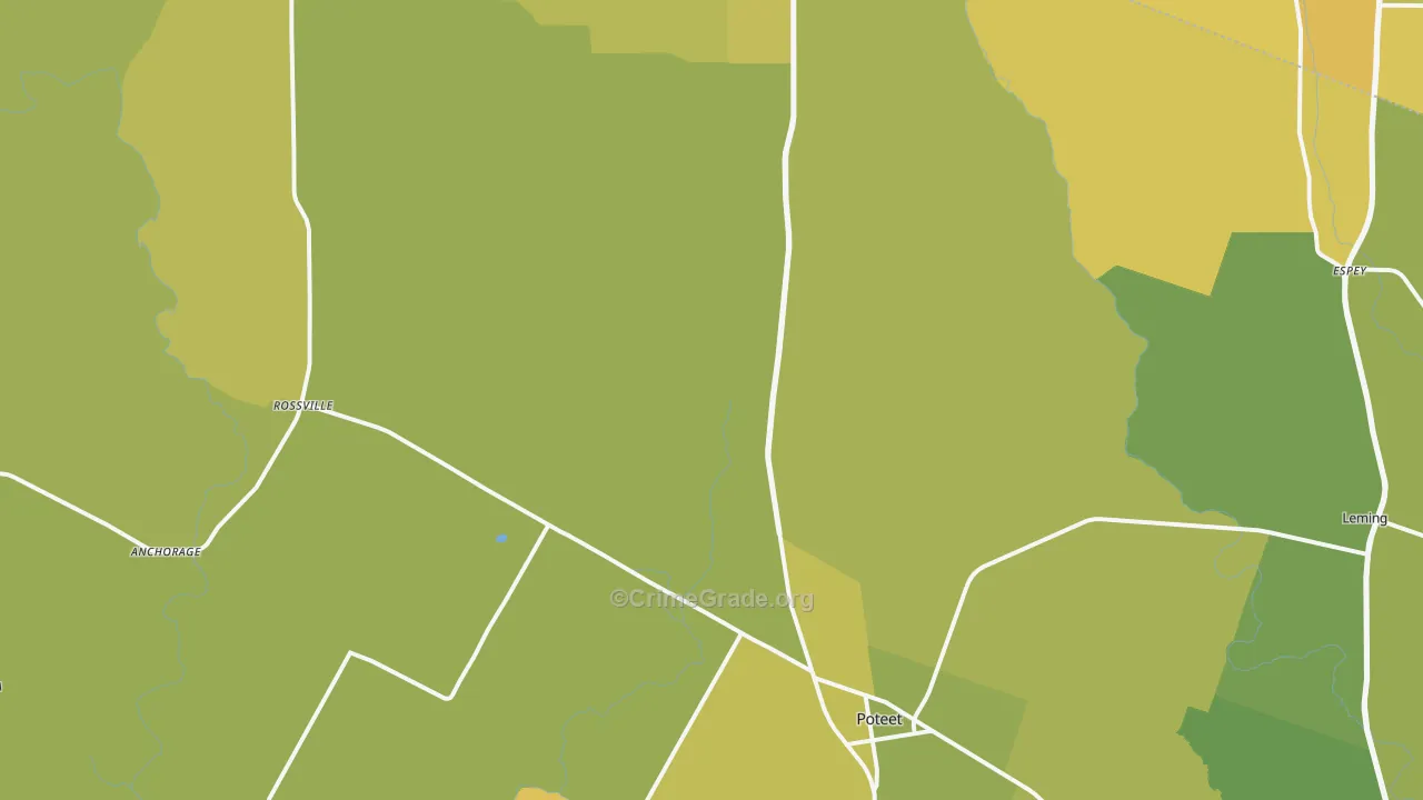 78065, TX Map of Vehicle Theft Rates