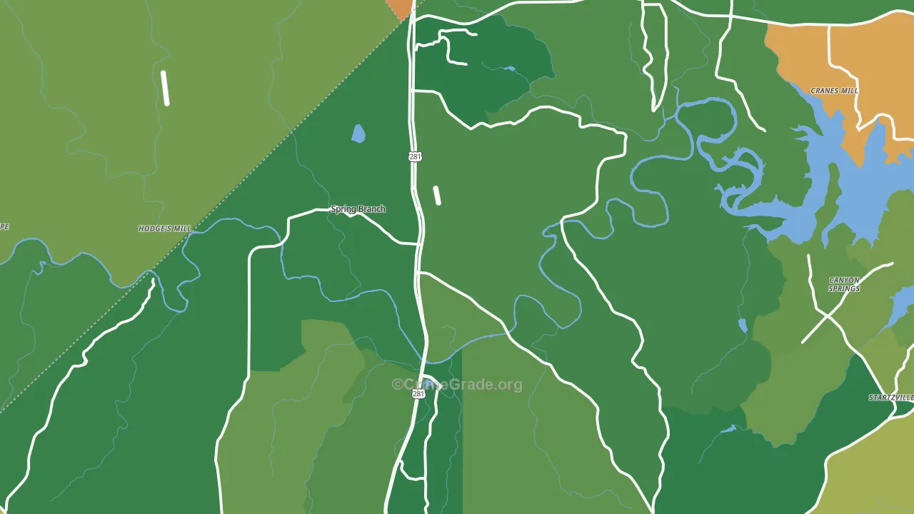 78070, TX Map of Vehicle Theft Rates