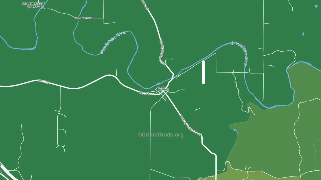78074, TX Map of Vehicle Theft Rates