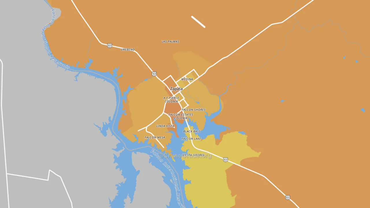 78076, TX Map of Vehicle Theft Rates