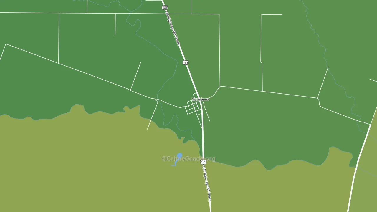 78142, TX Map of Vehicle Theft Rates