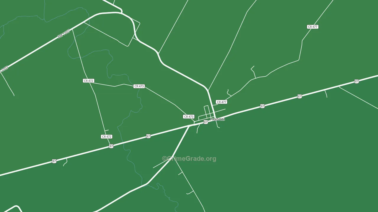 78143, TX Map of Vehicle Theft Rates