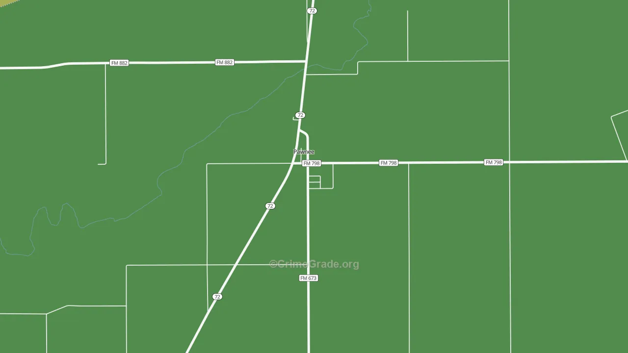 78145, TX Map of Vehicle Theft Rates