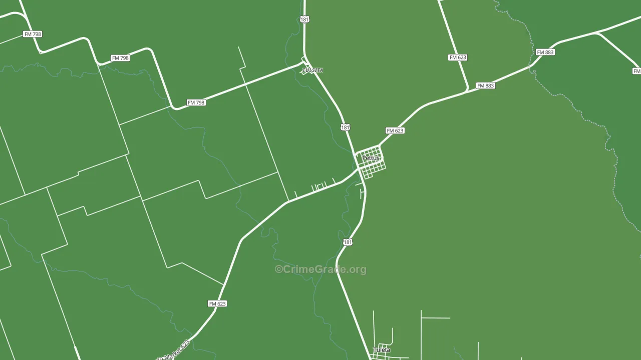 78146, TX Map of Vehicle Theft Rates