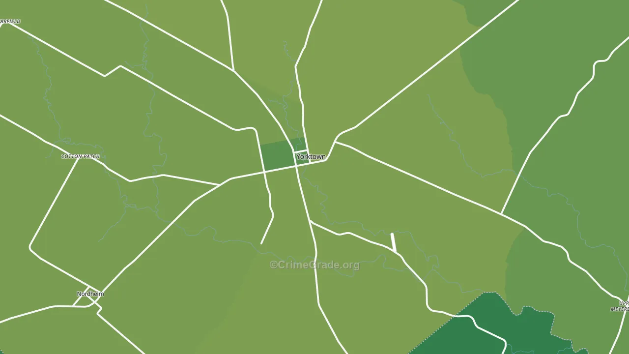 78164, TX Map of Vehicle Theft Rates