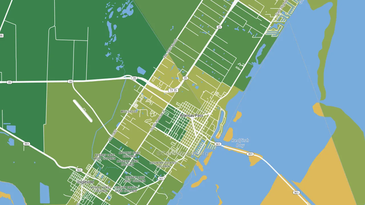 78336, TX Map of Vehicle Theft Rates