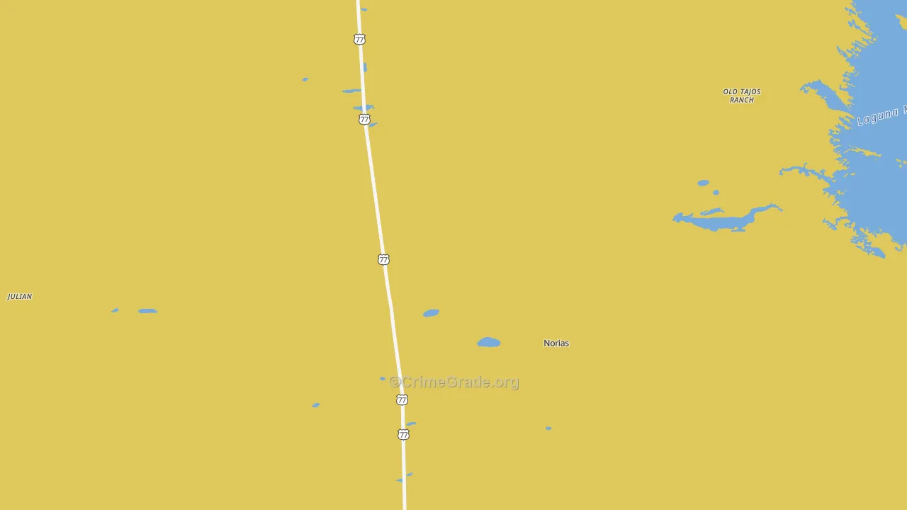 78338, TX Map of Vehicle Theft Rates