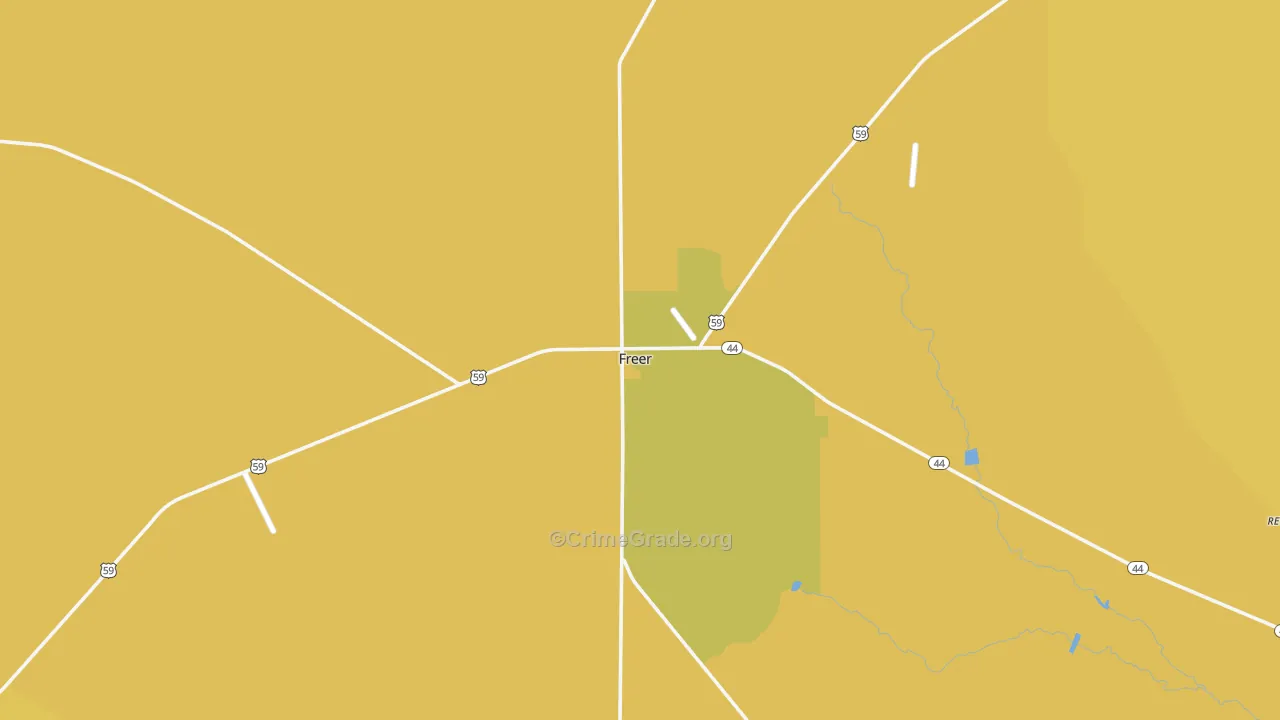 78357, TX Map of Vehicle Theft Rates