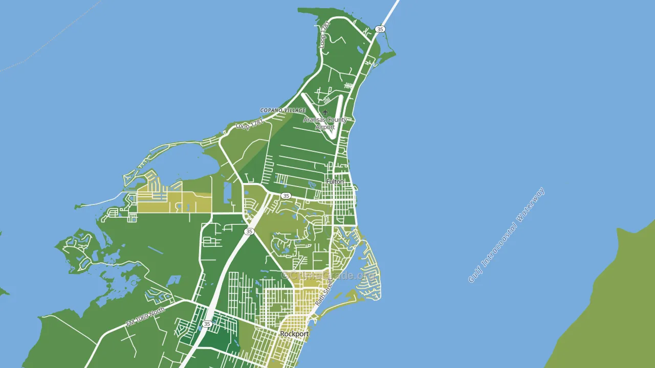 78358, TX Map of Vehicle Theft Rates