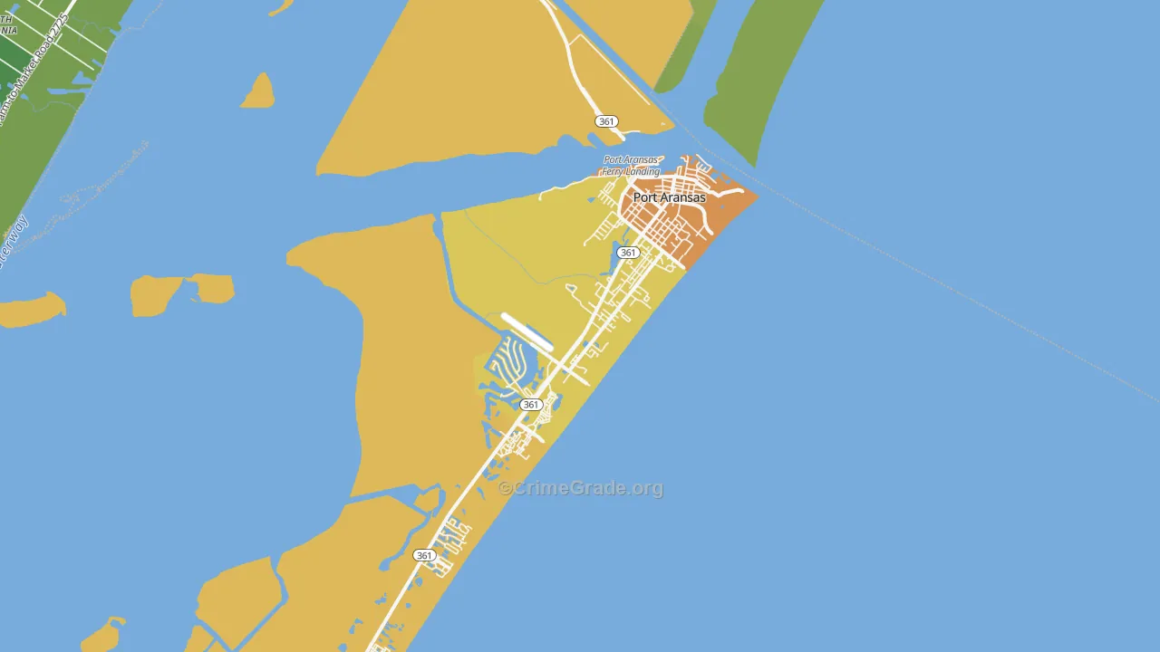 78373, TX Map of Vehicle Theft Rates