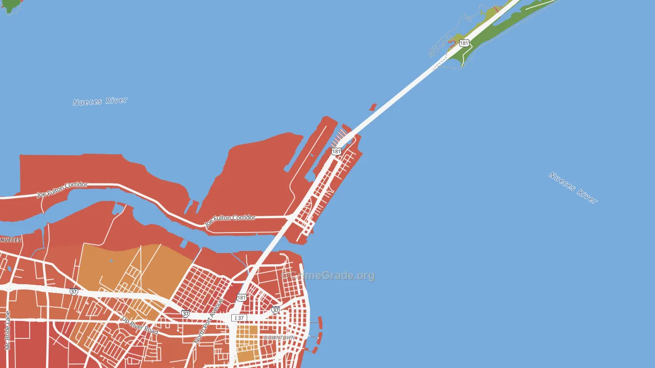 78402, TX Map of Vehicle Theft Rates