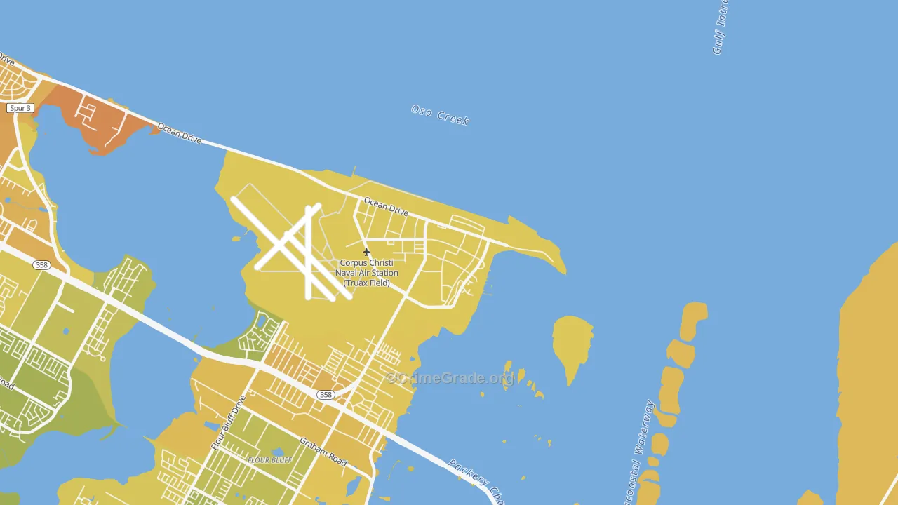 78419, TX Map of Vehicle Theft Rates