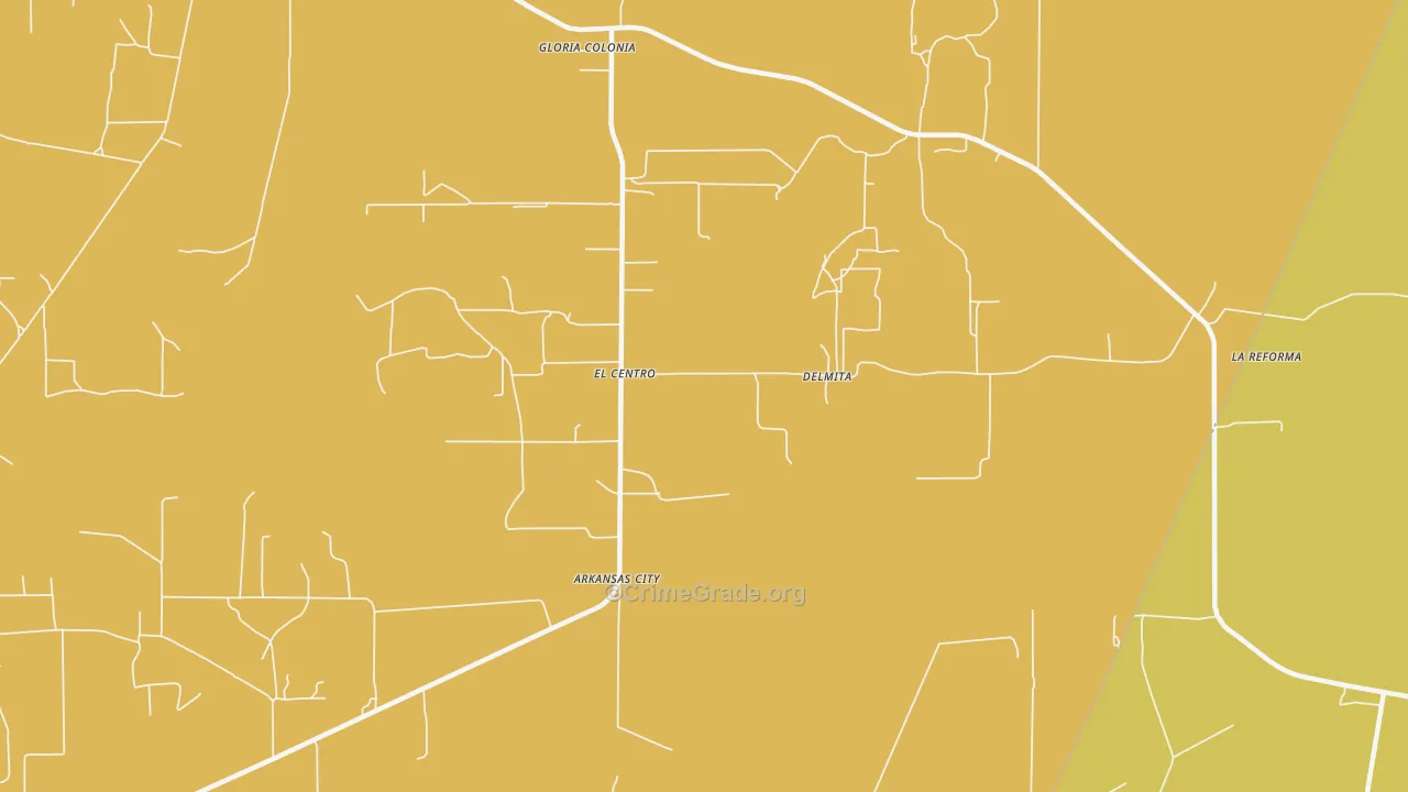 78536, TX Map of Vehicle Theft Rates
