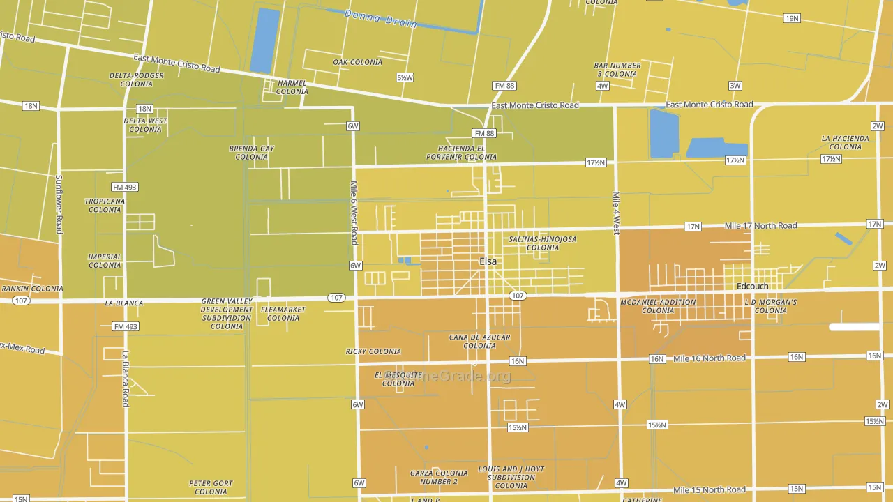 78543, TX Map of Vehicle Theft Rates