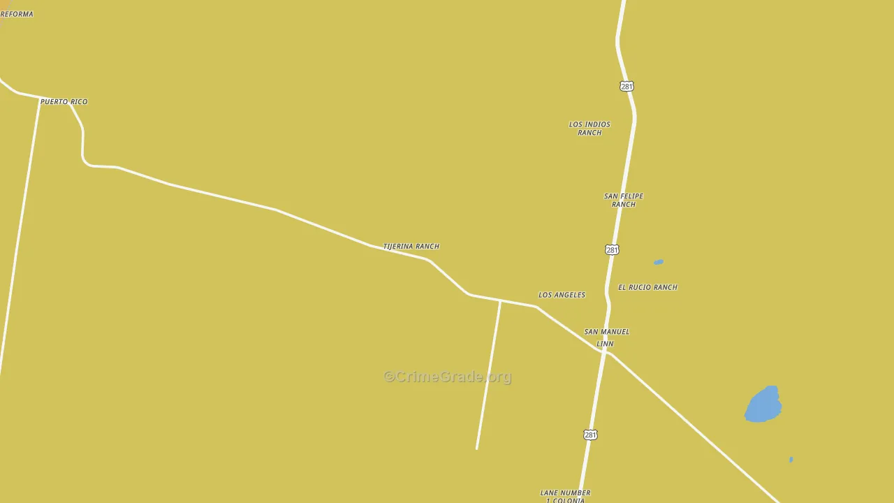 78563, TX Map of Vehicle Theft Rates