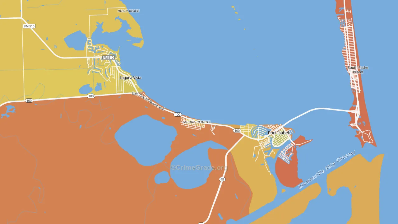 78578, TX Map of Vehicle Theft Rates