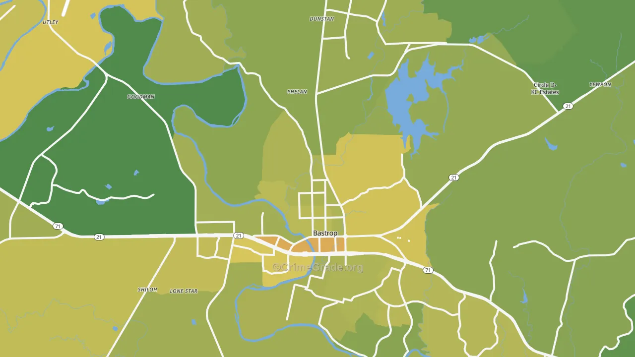 78602, TX Map of Vehicle Theft Rates