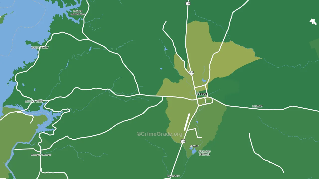 78611, TX Map of Vehicle Theft Rates