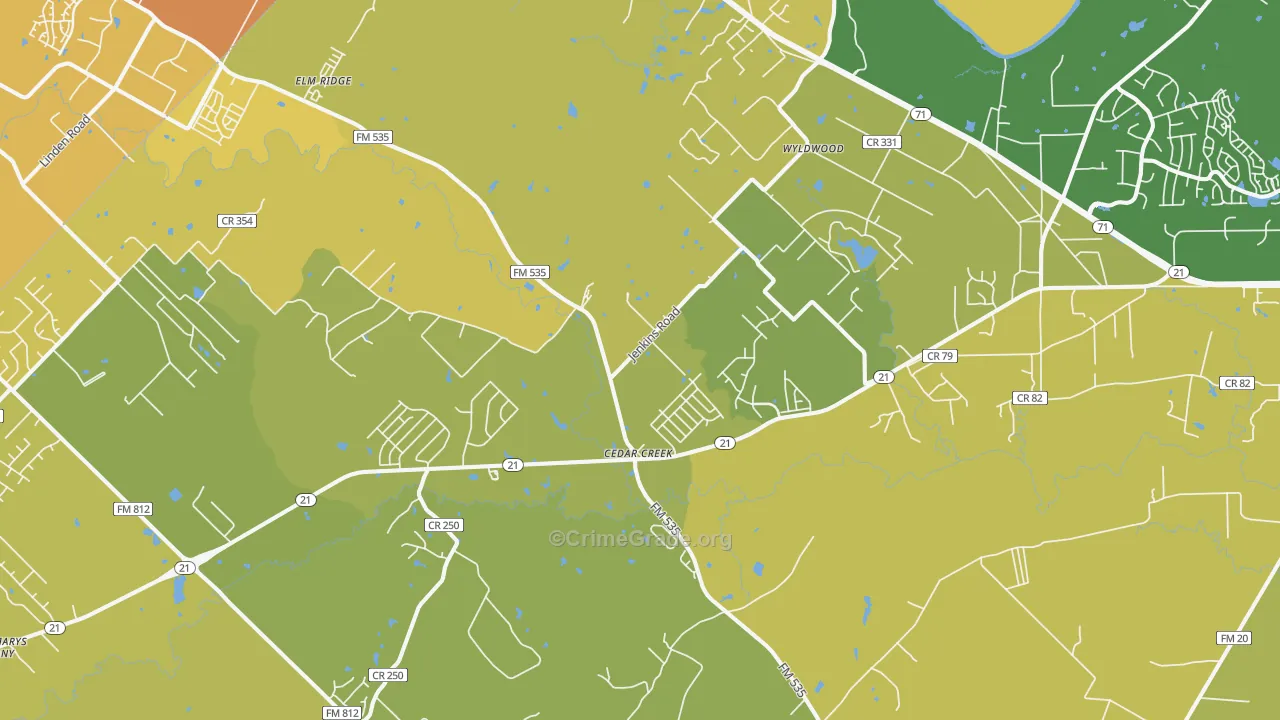 78612, TX Map of Vehicle Theft Rates