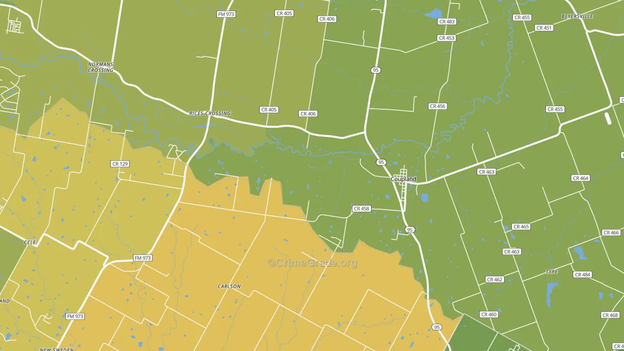 78615, TX Map of Vehicle Theft Rates