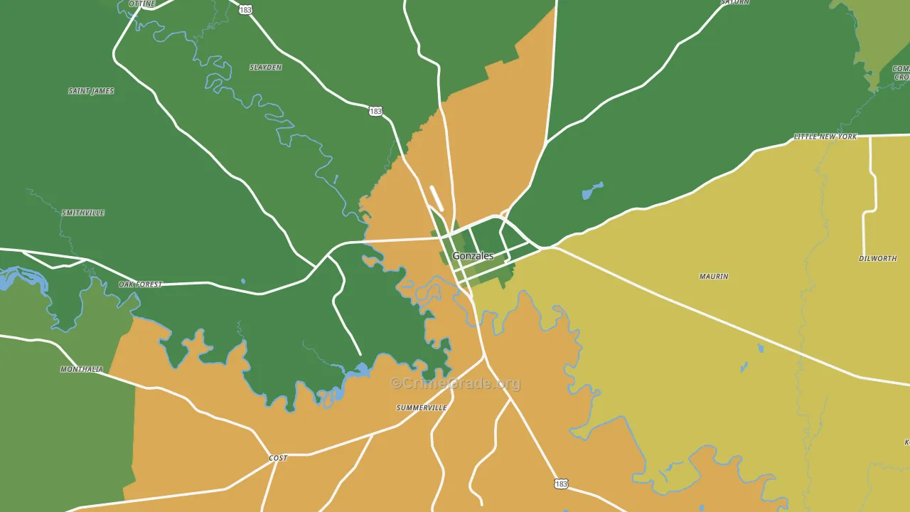 78629, TX Map of Vehicle Theft Rates