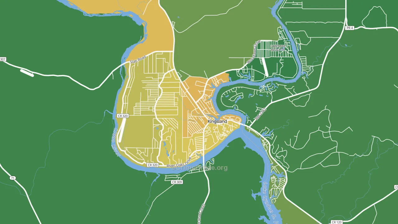 78639, TX Map of Vehicle Theft Rates