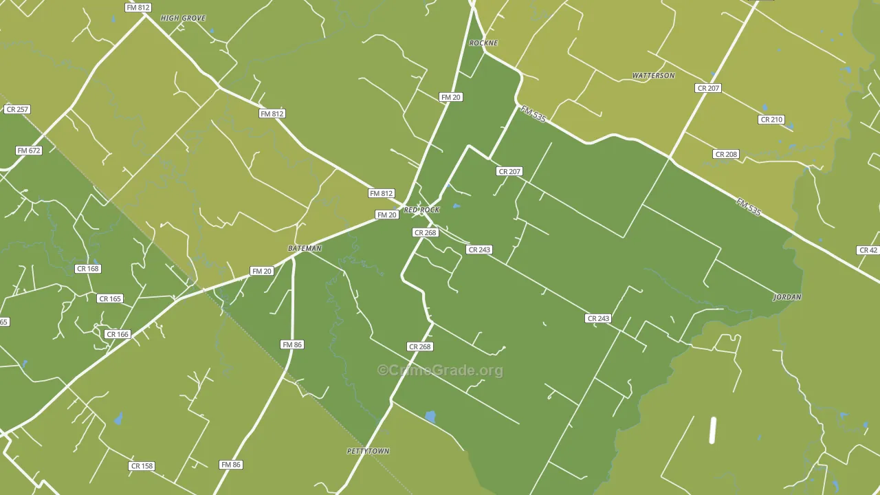 78662, TX Map of Vehicle Theft Rates