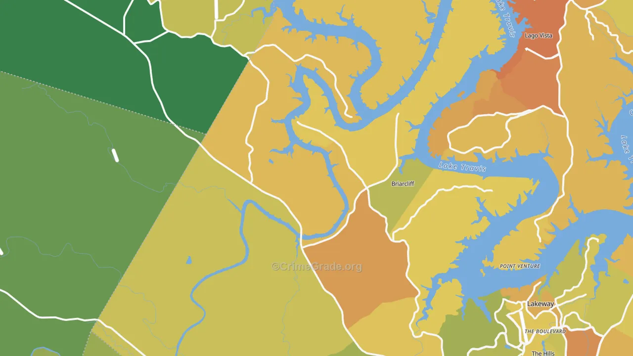 78669, TX Map of Vehicle Theft Rates